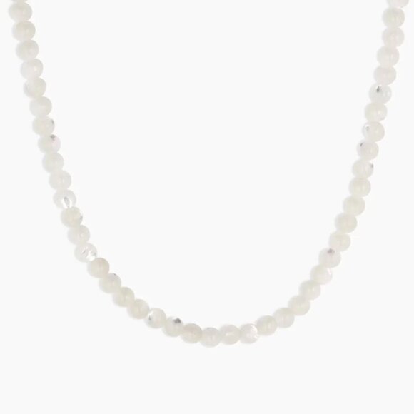 Gorjana Carter Gemstone Necklace Mother of Pearl - Picture 3 of 4